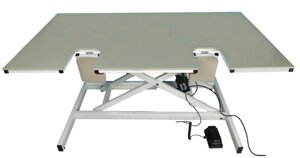 Стол ветеринарный для УЗИ wikiVET СВ-75 с дверцами (столешница полипропилен, электропривод)