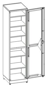 Шкаф медицинский МШ-1-04 МЕДИН