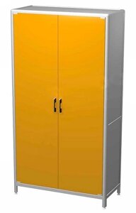 AR-PC24 Шкаф большой с двумя распашными глухими дверьми 900х400х1900, пятью полками ДСП ( Металлокаркас )