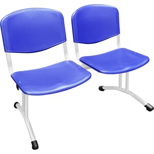 М120-02 Секция с пластиковыми сиденьями, 2х местная