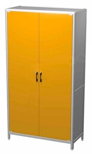 AR-PC24 Шкаф большой с двумя распашными глухими дверьми 900х400х1900, пятью полками Пластик ( Металлокаркас )