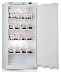 Холодильник для хранения крови ХК-250-2 ПОЗиС с металлической дверью и блоком управления БУ-М01 (250 л)