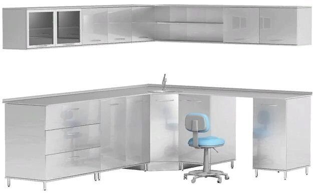 Примеры Комплектов мебели ARTINOX-3 — Нержавеющая сталь от компании АВАНТИ Медицинская мебель и оборудование - фото 1