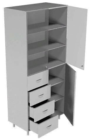Шкаф для лабораторной посуды НВ-800 ШП (800*460*1820) от компании АВАНТИ Медицинская мебель и оборудование - фото 1