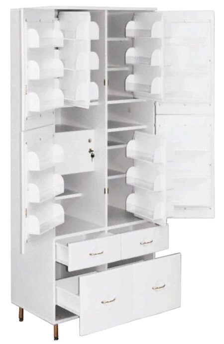 Шкаф для медикаментов ШМФ-01 (7150) 845*600*1700 от компании АВАНТИ Медицинская мебель и оборудование - фото 1