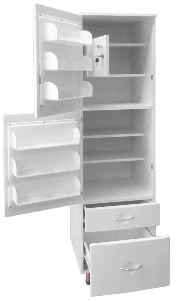 Шкаф для медикаментов ШМФ-02 (530) 430*475*1700 от компании АВАНТИ Медицинская мебель и оборудование - фото 1