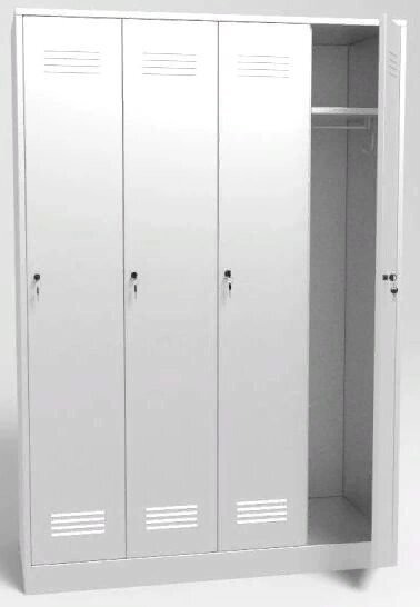 Шкаф для одежды четырехстворчатый (разборный) от компании АВАНТИ Медицинская мебель и оборудование - фото 1