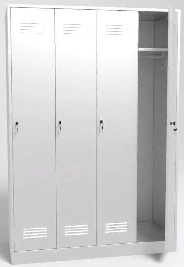 Шкаф для одежды четырехстворчатый от компании АВАНТИ Медицинская мебель и оборудование - фото 1