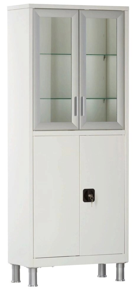 Шкаф двухстворчатый медицинский с ригельным замком МСК - 647.12 от компании АВАНТИ Медицинская мебель и оборудование - фото 1