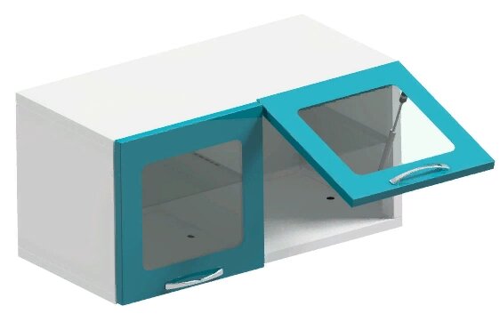 Шкаф медицинский двустворчатый подвесной со стеклом ШМП СКБ-2С от компании АВАНТИ Медицинская мебель и оборудование - фото 1