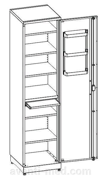 Шкаф медицинский МШ-1-01 МЕДИН от компании АВАНТИ Медицинская мебель и оборудование - фото 1