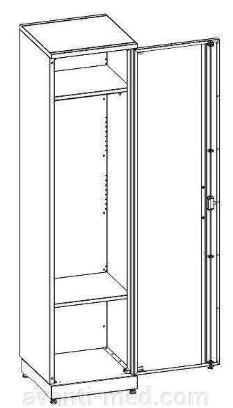 Шкаф медицинский МШ-1-03 от компании АВАНТИ Медицинская мебель и оборудование - фото 1