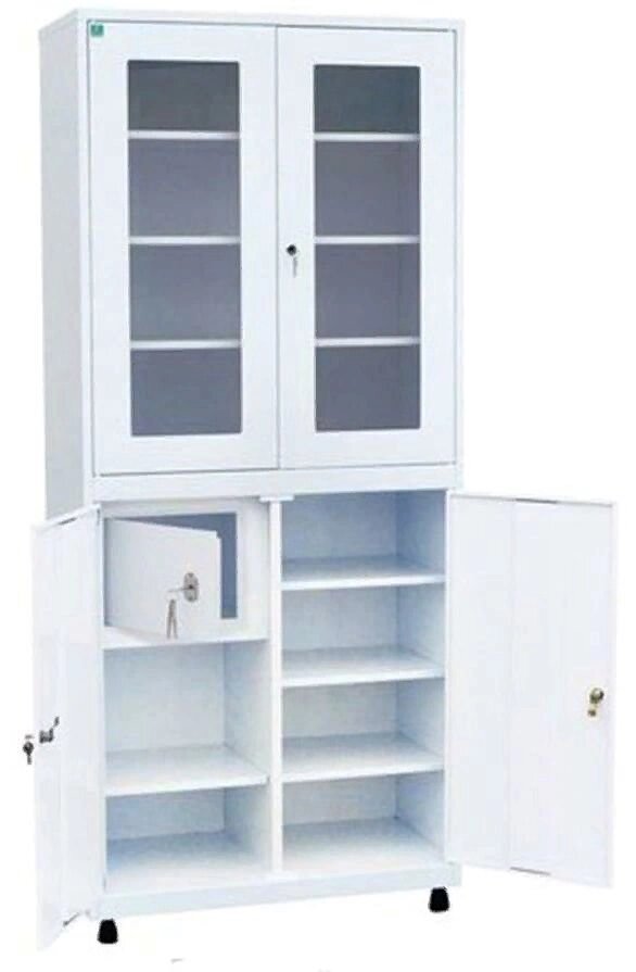 Шкаф металлический для кабинета врача ШКВ-05 от компании АВАНТИ Медицинская мебель и оборудование - фото 1