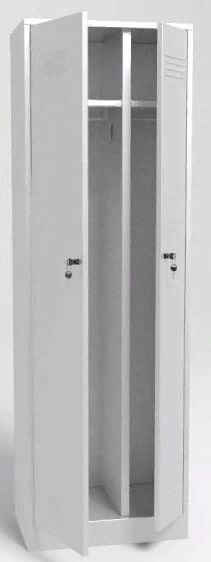 Шкаф металлический для одежды двухстворчатый ШМО-2-М от компании АВАНТИ Медицинская мебель и оборудование - фото 1