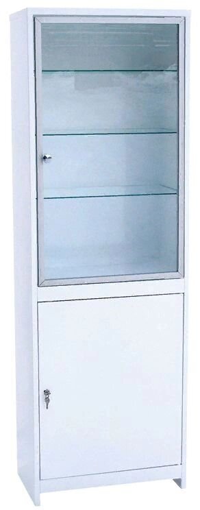 Шкаф металлический одностворчатый ШМС-1-А-Р от компании АВАНТИ Медицинская мебель и оборудование - фото 1