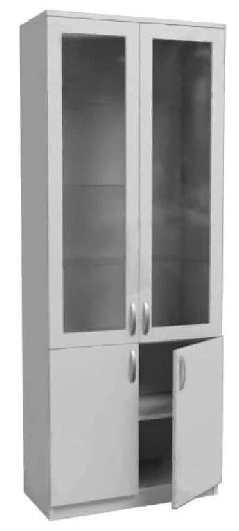 Шкаф ШД 2/13 со стеклом  без опор 800*400*2100 от компании АВАНТИ Медицинская мебель и оборудование - фото 1