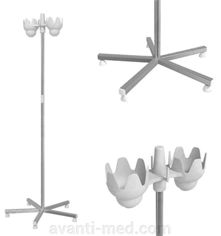 Штатив медицинский для длительных вливаний МСК - 5310 (нерж. сталь) от компании АВАНТИ Медицинская мебель и оборудование - фото 1