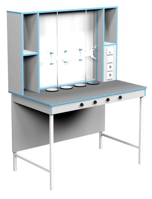 Стол для титрования СТ НВК 1200 ПЛАСТ (1200х700х1600) от компании АВАНТИ Медицинская мебель и оборудование - фото 1