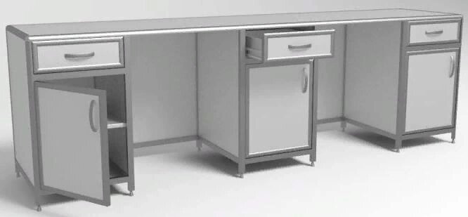 Стол лабораторный СЛ 3-02 от компании АВАНТИ Медицинская мебель и оборудование - фото 1