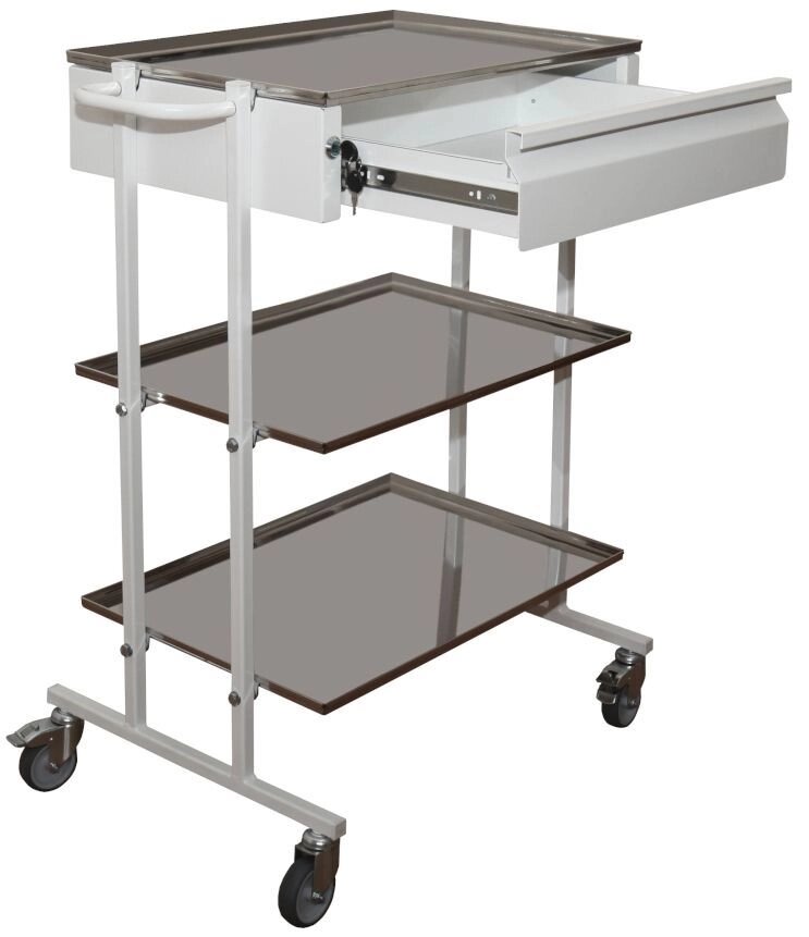 Столик манипуляционный СМ-3 с выдвижным ящиком от компании АВАНТИ Медицинская мебель и оборудование - фото 1