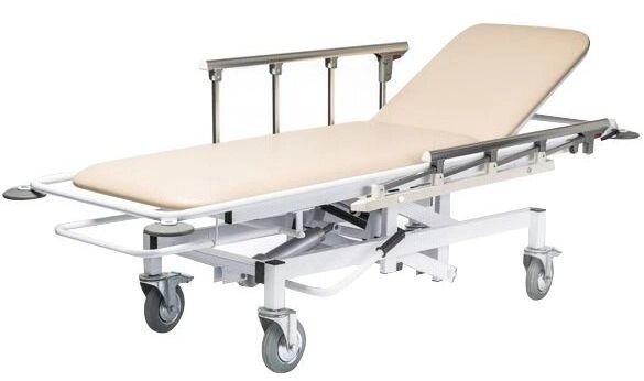 Тележка для перевозки пациентов КСМ-ТБВП-03г (гидропривод, тренделенбург) от компании АВАНТИ Медицинская мебель и оборудование - фото 1