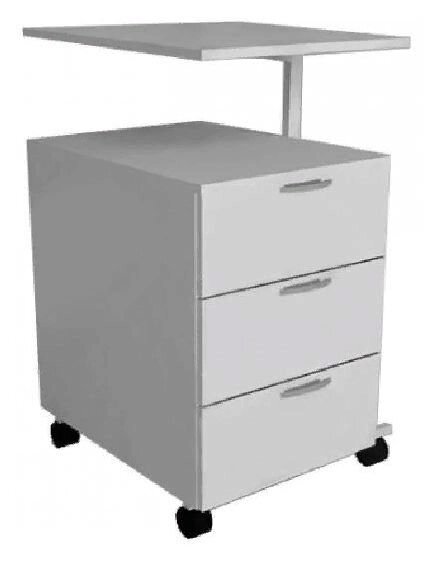 Тумба прикроватная ТП 3/03 с поворотным столиком (3 ящика) от компании АВАНТИ Медицинская мебель и оборудование - фото 1