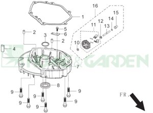 11001Z0301100000 прокладка lm610 прокладка картера rato 5.5 mega powered by tonino lamborgini lm610 hgm6r поз. 1