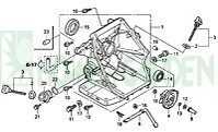 11300Zl8409 крышка картера honda 11300-zl8-409 для двигателя honda gc160 поз 1