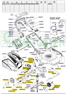 120179810 Корпус газонокосилки mega 560000hht дека косилки mega 560000hht цвет черный алюминий италия