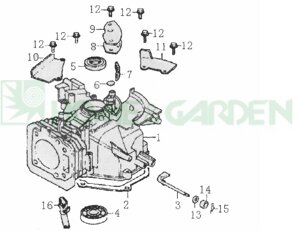 12211Q0070000 цилиндр sumec цилиндр zongshen цилиндр для двигателя sumec 1p64fc zongshen zs1p64fc культиватор лидер поз