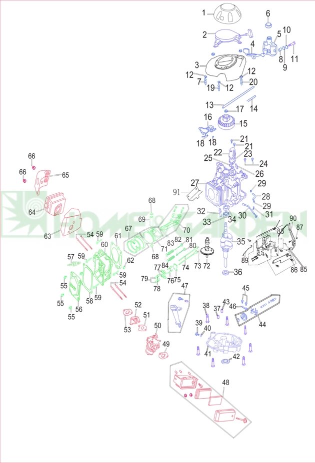 15414kb0100000 гайка клапана mtd thorx 1p165fa поз 79 15414-kb01-0000 zongshen zs1p65fa sumec 1p64fc культиватор Лидер от компании ООО ГенХольм - фото 1