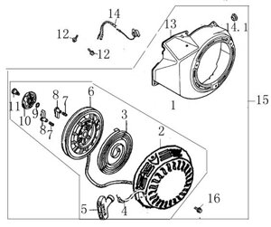 21530Kb010400 корпус стартера zongshen zs168fa e zs168fb e поз 13 21530-kb01-0400