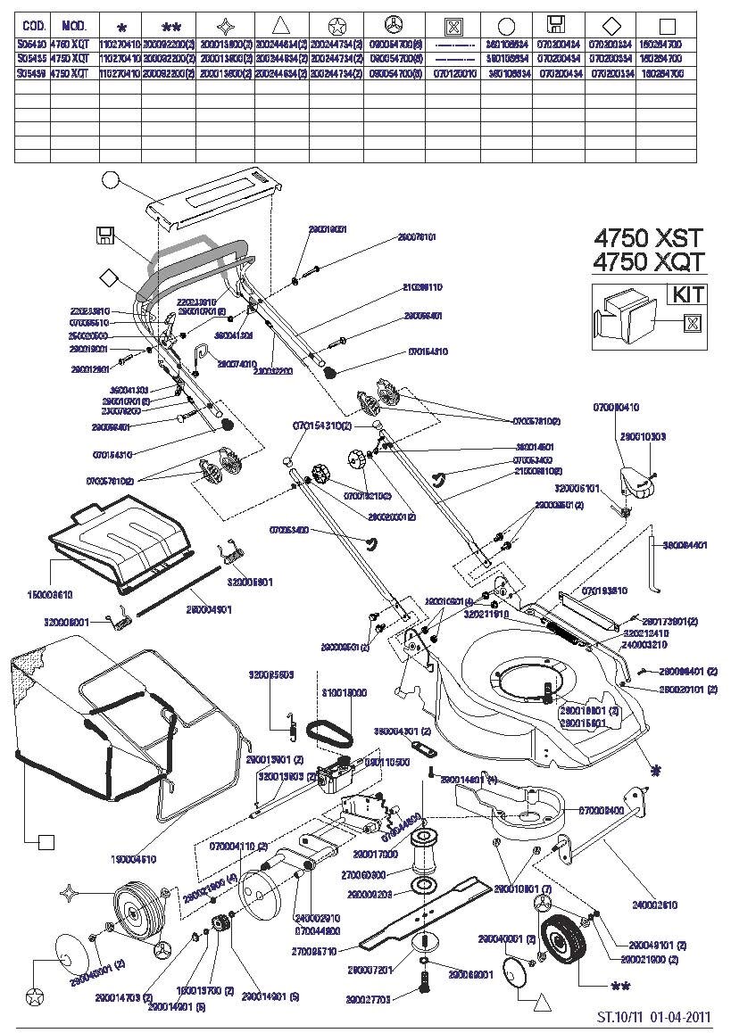 240002610 передняя ось колес газонокосилки megapro 47 els 4750 hgt 5400 xqt lamborghini 4750 lkt италия от компании ООО ГенХольм - фото 1