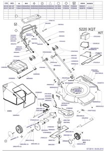 240264610 Задняя ось газонокосилки megapro 5220 5400 sungarden53 megaevolution 5220 lamborghini 5220 ипр италия