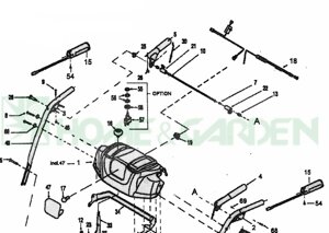 71104287 Ось yardman ym6170de ym7110de e640f 528swe ось для снегоуборщика поз. 10 установки рычагов управления 71104287