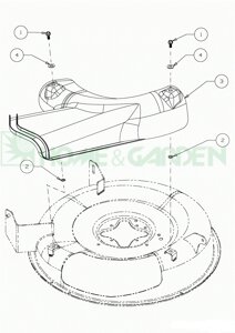 7312477 Дефлектор mtd minirider 60sd желоб для райдера minirider60sd 13a625jc600 2014-2016 pintodx60 13a6064678 п 3