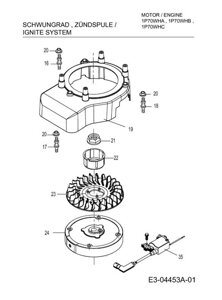 75110369 Кожух маховика mtd 1p70 для двигателя mtd thorx 1p70wha 1p70whb 1p70whc поз 19 751-10369