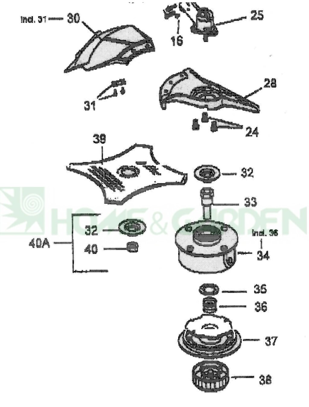 791101099 гайка mtd гайка крепления ножа для триммера mtd 790m 791-101099 991-101099 991101099 от компании ООО ГенХольм - фото 1