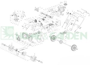 8370765905 Трос шнека снегоуборщика sungarden stg50s поз 187 sungarden 8370-765905