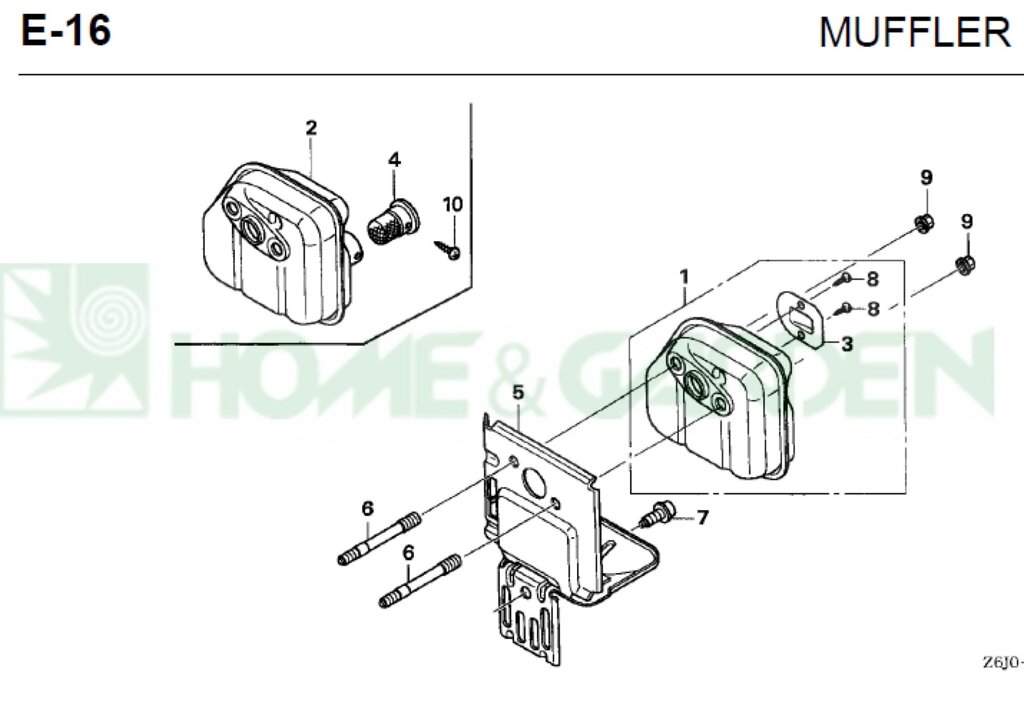 90136sm4901 гайка стопорная honda gcv135 gcv160 gcv190 gx35 gx25 гайка oleo-mac поз 9 самоконтрящаяся 90136-sm4-901 от компании ООО ГенХольм - фото 1