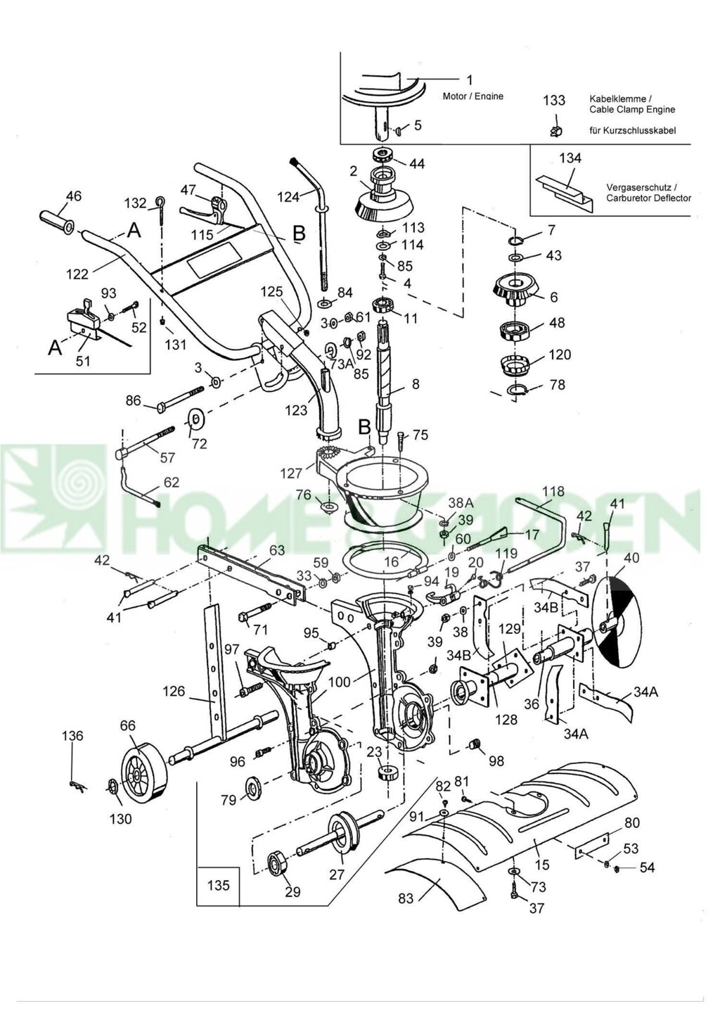 Блок гайка для культиватора sungarden t240 t240s m10 поз 92 sungarden sg62400092 sg6-240-0092 от компании ООО ГенХольм - фото 1