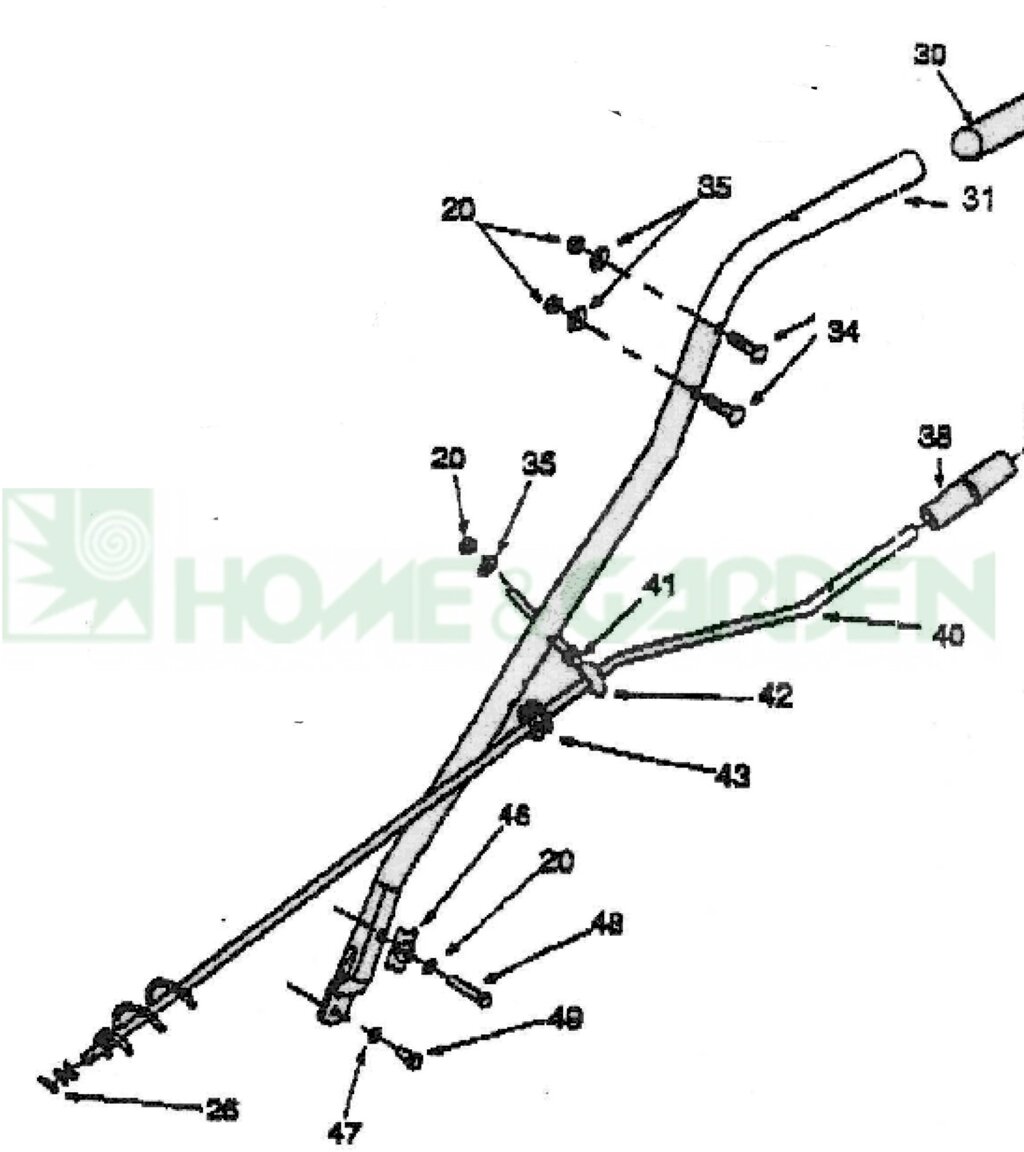 Болт для снегоуборщика mtd 140 150 611 615 e640f e660g e623f e633f e740f oem-190-627 поз 42 с петлей mtd 7470697 от компании ООО ГенХольм - фото 1