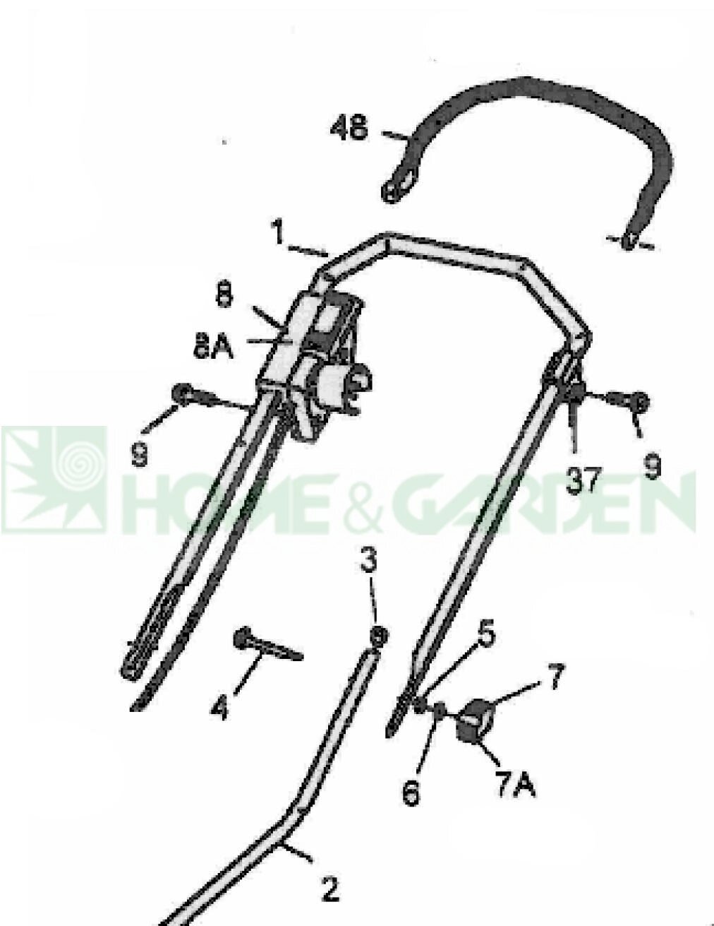 Болт газонокосилки mtd e32 e33 mx33e e40 mx40e 1032e e38w 1338e вертикутеров mtd v40 tsv40b поз 4r крепления ручки mtd от компании ООО ГенХольм - фото 1