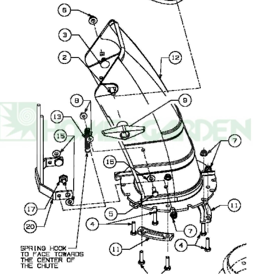 Болт газонокосилки yardman ym5350s ym6170de снегоуборщика mtd 140 e640f трактора mtd поз 4 с разбора mtd от компании ООО ГенХольм - фото 1