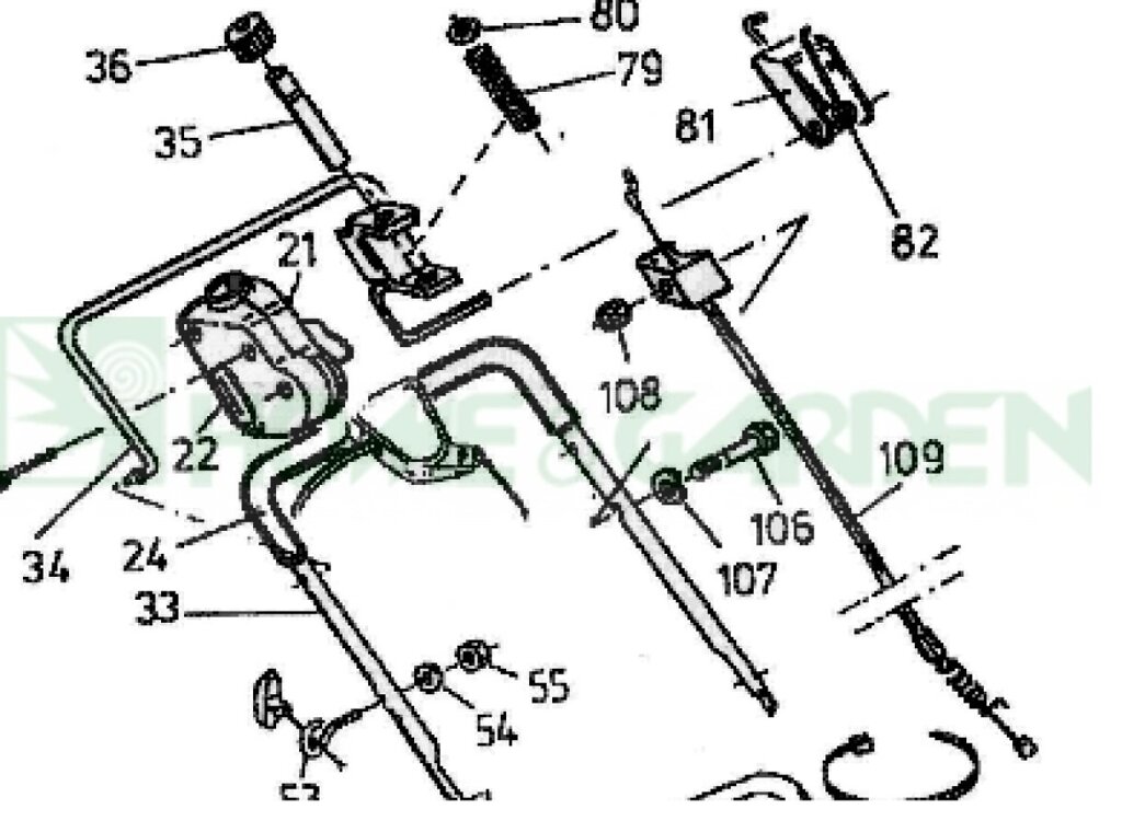 Болт культиватора mtd t205 t245 bl4040gt bl5060gt п 106 mtd 7100501 710-0501 910-0501 9100501 газонокосилки mtd от компании ООО ГенХольм - фото 1