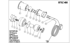 Bt121/btsz400 ротор для насоса elpumps btsz400 поз. 8