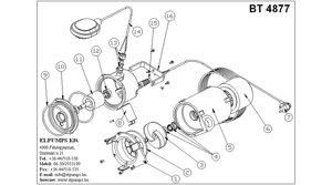 Bt161/4877k крыльчатка elpumps bt4877k для насоса elpumps bt4877k п. 3 венгрия с разбора