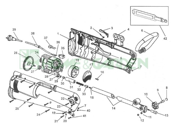 C102225 переходник для триммера для триммера arnetoli 1800sp-as стыковки валовbпоз 13 c-102225 от компании ООО ГенХольм - фото 1