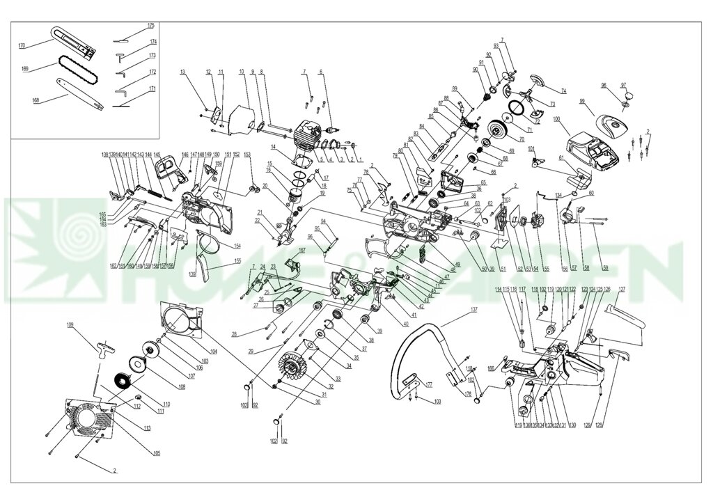 Червяк маслонасоса бензопилы sd master 4518 бобр 4618 01ai0001 поз 67 me-gcs4600-067 megcs4600067 от компании ООО ГенХольм - фото 1