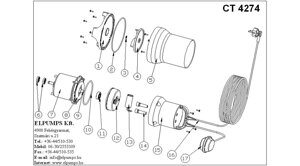 Ct062 уплотнительное кольцо elpumps ct4274 для насоса elpumps ct4274w ct4274 поз. 2 144,5х3 венгрия с разбора
